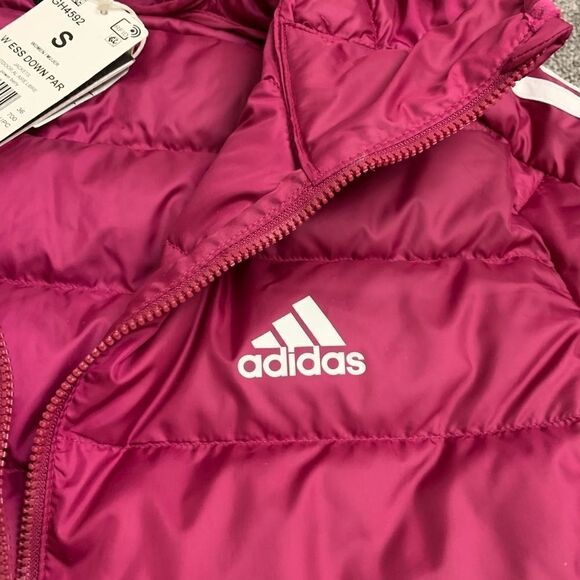 Adidas women's Essentials Light  Down Hooded Parka - Picture 13 of 16